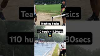 Performance 110 hurdle 1430 secs fitness motivation fitnessmotivation workout [upl. by Yllop]