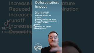 Deforestation  negative impacts alevel igcse gcsegeography gcse alevelgeography [upl. by Porty]