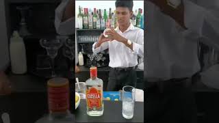 Tequila sunrise cocktail shorts foodandbeverage hotel hotelschool [upl. by Ylatan]