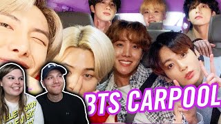 BTS Carpool Karaoke ON THE LATE LATE SHOW WITH JAMES CORDEN PAPA MOCHI HILARIOUS COUPLES REACTION [upl. by Brocky]