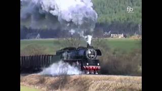 Güterzüge mit Dampf und Diesellokomotive  Saalfeld  Gera 1995 [upl. by Harald]