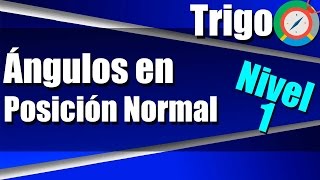 Ángulos en Posición Normal  Ejercicios Resueltos  Nivel 1 [upl. by Yrtneg]