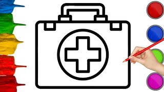 How To Draw First Aid Box  First Aid Box Drawing [upl. by Jacintha535]