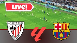 🔴 Athletic Club vs Barcelona  Spanish LALIGA 202324  eFootball PES Gameplay [upl. by Sternlight]