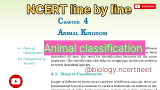 Animal kingdom class 11  Classification of Animals [upl. by Veneaux]