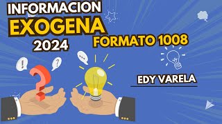 Información Exógena Taller Formato 1008 Aprendecontabilidaddesde0 flyp exógena impuestos [upl. by Sam]