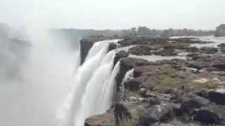 Jumping into the Devils Pool at Victoria Falls [upl. by Llij]