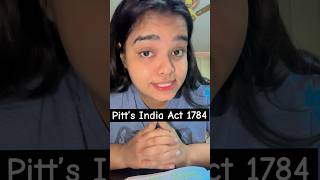 Pitt’s India Act shorts youtubeshorts upsc history explore dreamias knowledge trending ias [upl. by Amby]