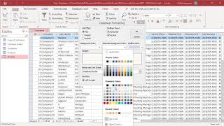 How to Change Datasheet Formatting in MS Access  Office 365 [upl. by Melisandra]