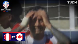 ¡ANULADO Lapadula marcó en offside  Perú 00 Canadá  Copa América 2024  J2  TUDN [upl. by Llerred]