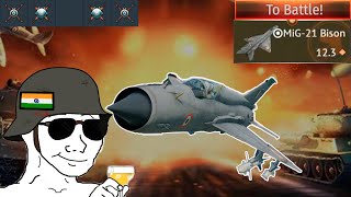 MIG21 Bisonexe  War Thunder warthunder update [upl. by Jovi]