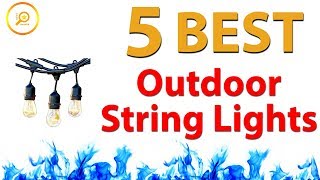 Best Cheap Budget Outdoor String Lights ✅ [upl. by Elleon]