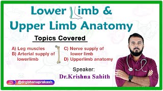 Anatomy Of The Lower Limb  Live Streaming By Dr Krishna [upl. by Nivert]