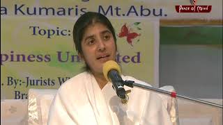 खुशी आपके भीतर है  । बीके शिवानी  BK Shivani HINDI  Brahma Kumaris  Peace of Mind TV [upl. by Klarrisa306]