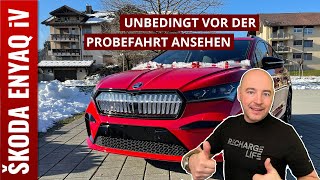 Skoda ENYAQ Sportline iV 80x  Review vom Besitzer mit Crystal Face Navi Apps Sprachassistent [upl. by Map]