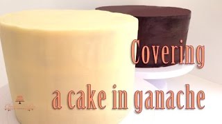 How to Cover a Cake in Ganache from Creative Cakes by Sharon [upl. by Kent892]