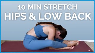 10 minute Yoga for HIPS amp LOWER BACK  Relieve amp Relax [upl. by Merrow]