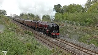 46233 Duchess of Sutherland slips and slogs up Hemerdon with Day 1 and 2 of The Great Britain XII [upl. by Caasi]