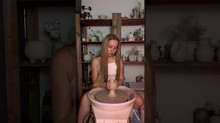 Smooth movements ✨ pottery potterygirl ceramic relaxing clay asmr shorts [upl. by Fanning]