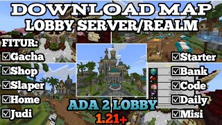 DOWNLOAD Map Lobby Server  Realm Mcpe 121  Full Sistem amp Full Command  Minecraft PE [upl. by Namref720]