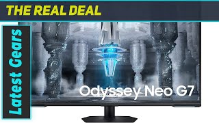 Samsung 43quot Odyssey Neo G7 Series 4K UHD Smart Gaming Monitor Review [upl. by Icyaj1]