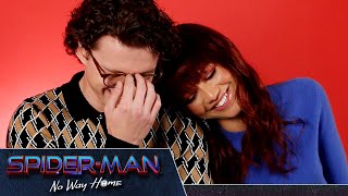 Tom Holland Zendaya And Jacob Batalon Take A quotSpiderMan No Way Homequot Quiz [upl. by Box]