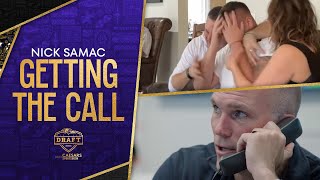 Nick Samac’s Emotional Draft Call  Baltimore Ravens [upl. by Eahsel281]