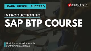 Introduction to SAP BTP Course  ZaranTech [upl. by Occer39]