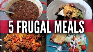 Five Frugal Meals for Large Families  Budget Dinners  Price Breakdowns from Frugal Fit Mom [upl. by Joacima]