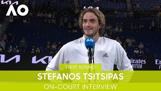 Stefanos Tsitsipas OnCourt Interview 1R  Australian Open 2022 [upl. by Klemperer834]