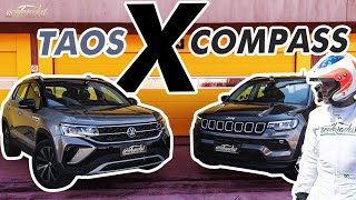 TAOS x COMPASS TURBO A REVANCHE SUV da VW é  rápido que o Jeep na Volta Rápida com Rubinho 235 [upl. by Horowitz993]