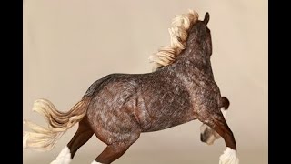 How to Paint a ROAN  Pencils amp Acrylic  How to Customize your Breyer Model Horse [upl. by Asirem]