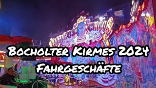 Bocholter Kirmes 2024 Fahrgeschäfte [upl. by Aerdnas151]