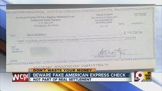 Beware Fake American Express check [upl. by Annibo]