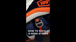 How to Buckle a D Ring Helmet Strap [upl. by Ronald551]