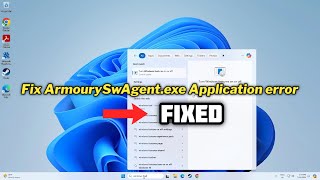 How to fix ArmourySwAgentexe Application error  2024 [upl. by Nilahs]