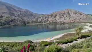 Relaxation videos Lake Kuornas in Crete island [upl. by Elleinod]