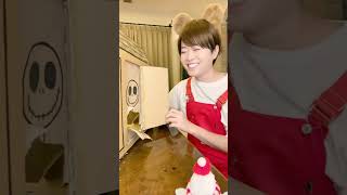 WHEN I OPEN THE CARDBOARD DOOR SANTA COMES shorts asmr [upl. by Dace367]