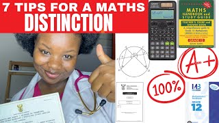 HOW TO GET A DISTINCTION IN MATHEMATICS My Proven Study strategies🇿🇦 [upl. by Searle]