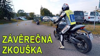 Jak vypadá závěrečná zkouška na motorku  Motoškola Trefa [upl. by Nnyllaf]