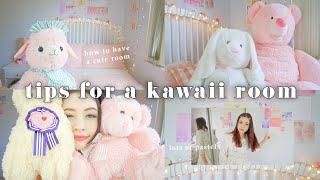 ♡ My TOP 5 KAWAII Tips for the CUTEST Bedroom ♡ [upl. by Eberly]