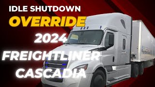 Idle shutdown override 2024 Freightliner Cascadia amp what you can do [upl. by Recnal]