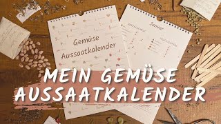 Gemüse Aussaat für das ganze Jahr erklärt Mein Aussaatkalender mit 65 Gemüsesorten 🥦🥬 [upl. by Limaj]