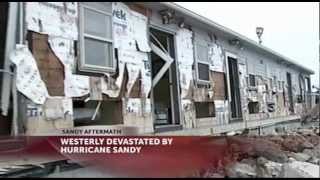 Westerly tries to deal with cleanup after Hurricane Sandy [upl. by Leavelle]