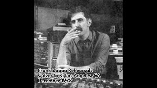 Frank Zappa Rehearsals  December 1978 [upl. by Moriah]