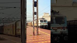 Coromandel Express Crossing in station  Coromandel Expressindiantrain railway minivlog [upl. by Yliab]