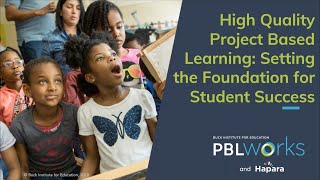 High quality project based learning Setting the foundations for student success [upl. by Auehsoj]