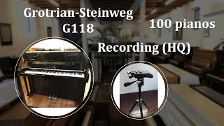 GrotrianSteinweg G118  Piano Comparison Series HQ sound [upl. by Eisaj]