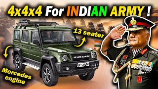 Force Gurkha 5door is Perfected to Replace Safari and Scorpio for Indian Armys GS800 Category [upl. by Reviel15]