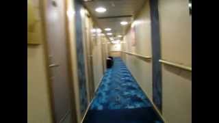 quotZuiderdamquot cruise ship hallway walk [upl. by Belda981]